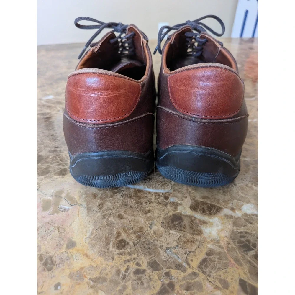 Men's 9.5 E ALLEN EDMONDS Traveler Brown Leather Walking Shoes US MADE